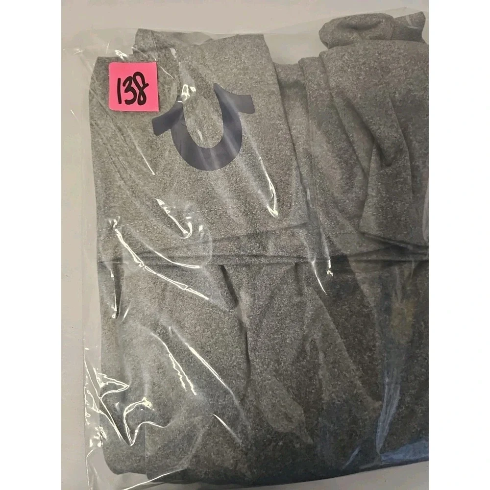Men's Medium True Religion Super Soft Horseshoe‎ Gray Lounge Casual Layering 138